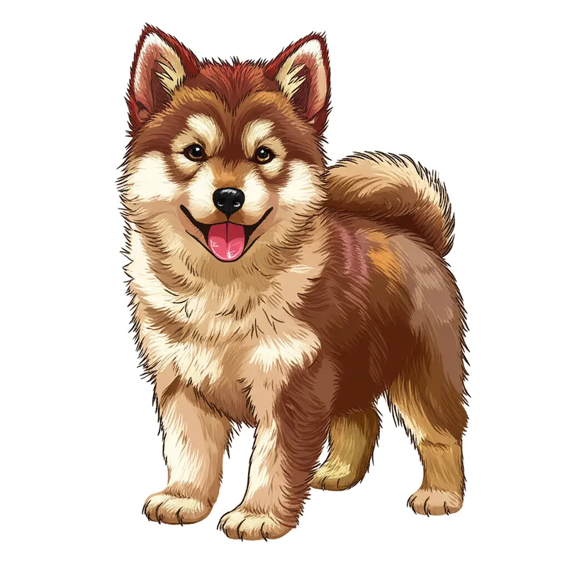 Adorable Fluffy Puppy Coloring Page colored reference