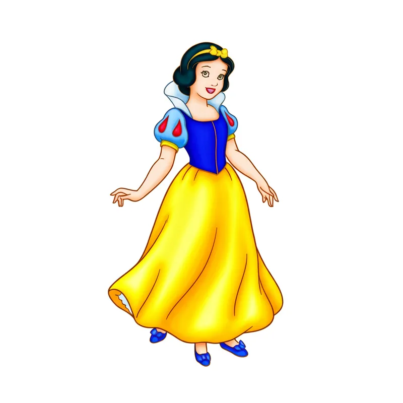 Enchanting Snow White Coloring Page colored reference