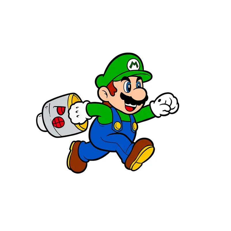 Mario Running with Bullet Bill Coloring Page colored reference