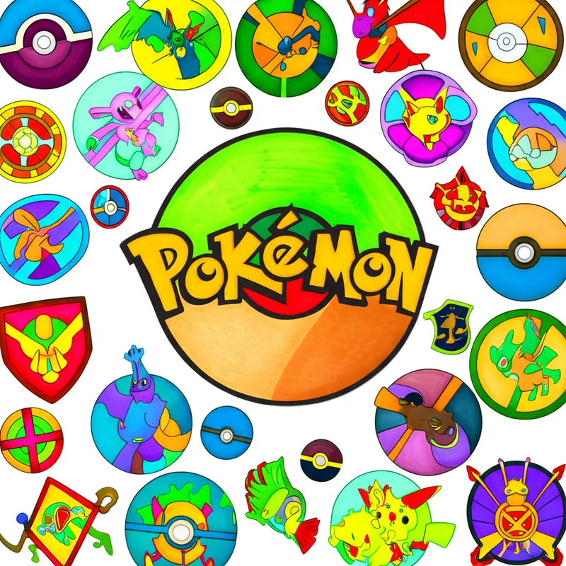 Pokémon Universe Collage Coloring Page colored reference