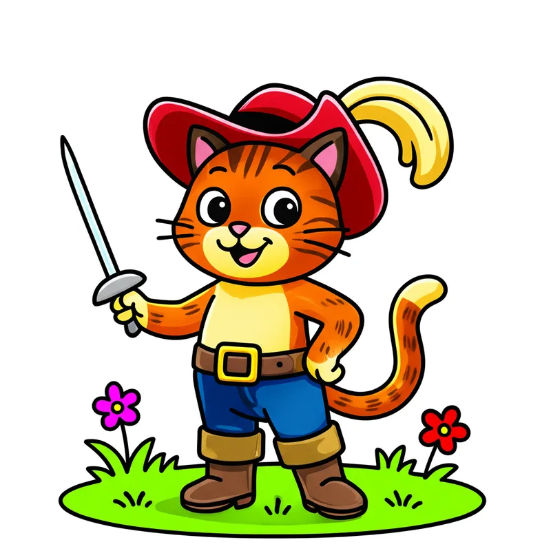 Brave Puss in Boots Coloring Page Adventure colored reference