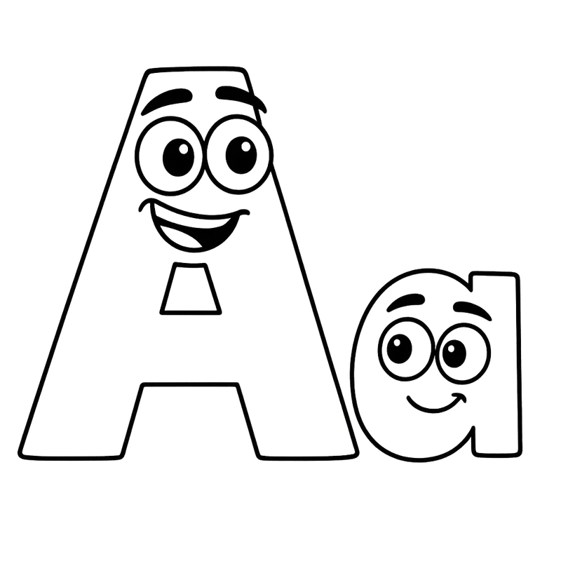 Adorable Alphabet Antics Coloring Page coloring page