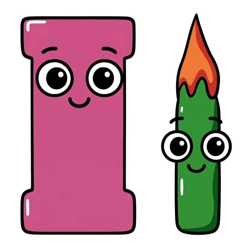 Friendly Letter I Duo Coloring Page colored reference