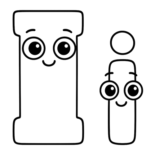 Friendly Letter I Duo Coloring Page coloring page