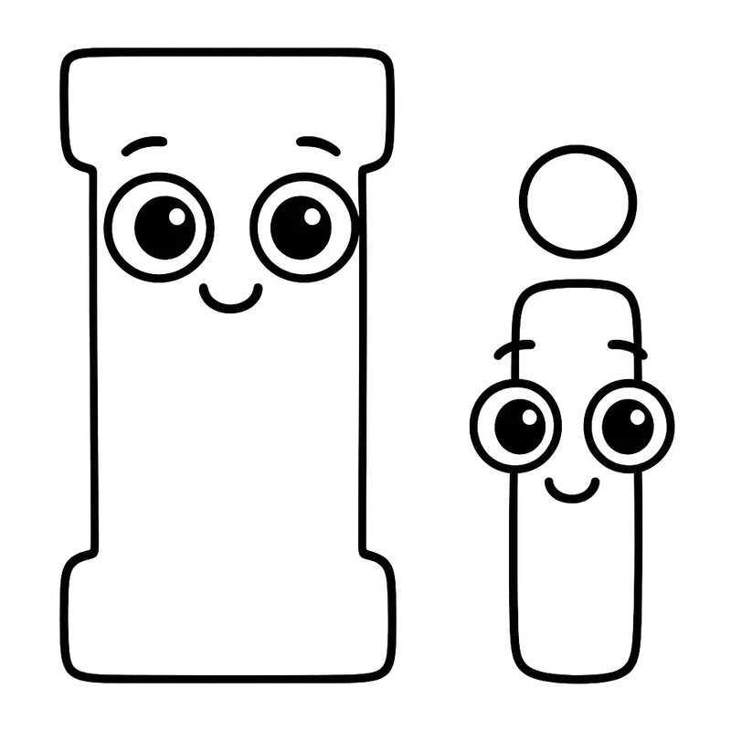 Friendly Letter I Duo Coloring Page coloring page