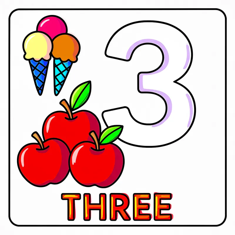 Fun With Counting Treats Coloring Page colored reference