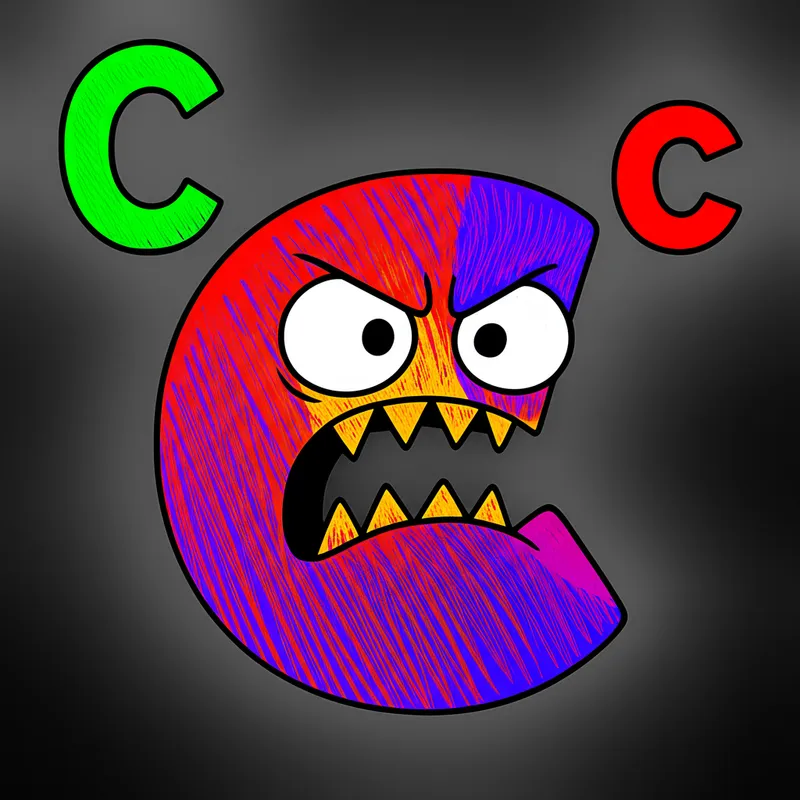 Furious Letter C Coloring Page colored reference