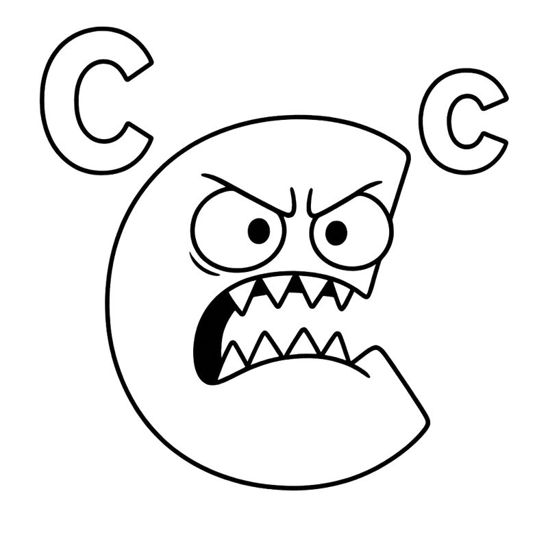 Furious Letter C Coloring Page coloring page