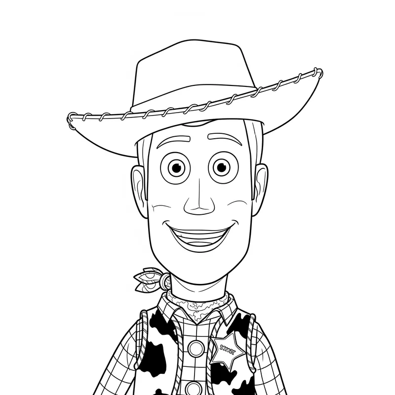 Sheriff Woody Pride Coloring Page coloring page