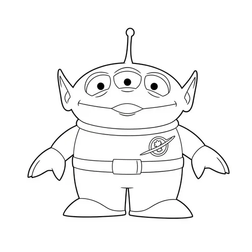 Toy Story Alien Fun Coloring Page coloring page