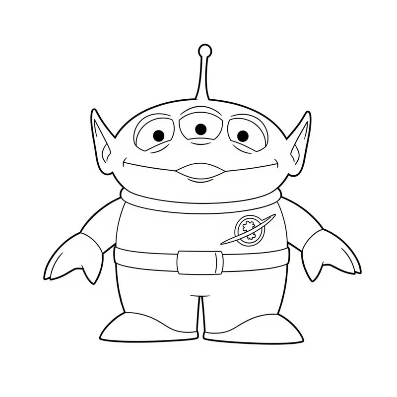 Toy Story Alien Fun Coloring Page coloring page