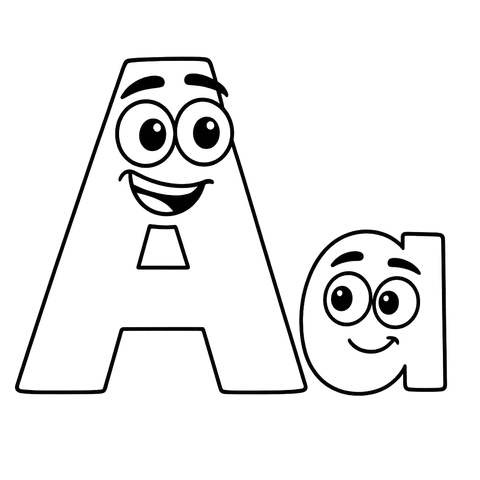 Adorable Alphabet Antics Coloring Page